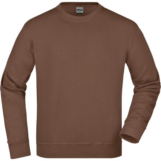 ein braunes sweatshirt mit langem ärmel Workwear Sweatshirt - Klassisches Rundhals-Sweatshirt (Bild 1)