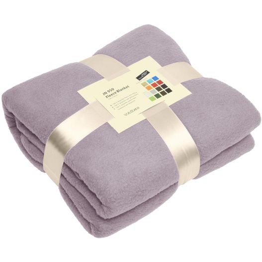 eine decke mit einem band darauf Fleece Blanket - Vielseitig verwendbare Fleecedecke für Gastronomie und Freizeit (Bild 1)