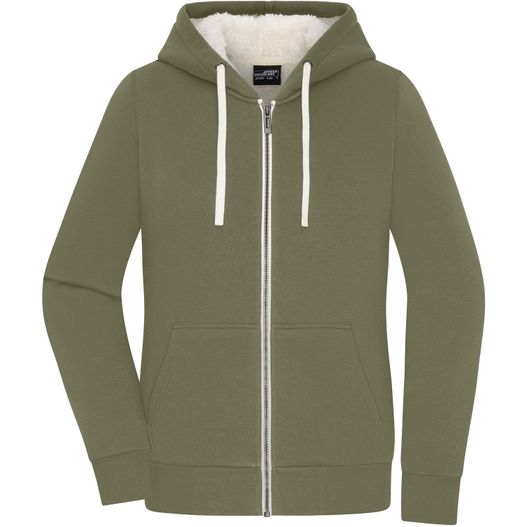 Produktabbildung Ladies' Doubleface Jacket - Kapuzenjacke aus BIO-Baumwolle mit weichem Sherpa-Futter Ladies' Doubleface Jacket - Kapuzenjacke aus BIO-Baumwolle mit weichem Sherpa-Futter (Bild 1)