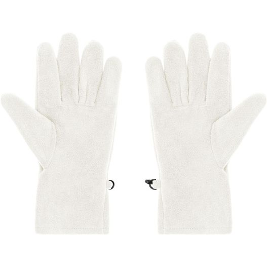 ein paar weiße handschuhe mit einer schwarzen katze auf der hand Microfleece Gloves - Wärmende Fleece Handschuhe für Damen und Herren (Bild 1)