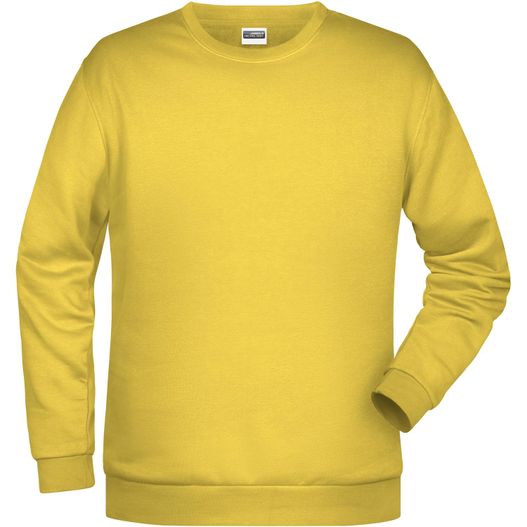 ein gelbes sweatshirt mit weißem hintergrund Men's Promo Sweat - Rundhals-Sweatshirt (Bild 1)