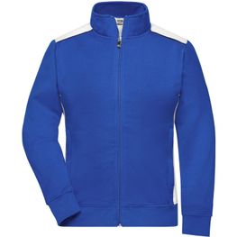 Ladies' Workwear Sweat Jacket - COLOR - - Sweatjacke mit Stehkragen und Kontrasteinsätzen
