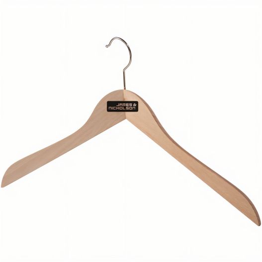 Clothes hanger standard - Klassischer Holz-Kleiderbügel gewinkelt (Bild 1)