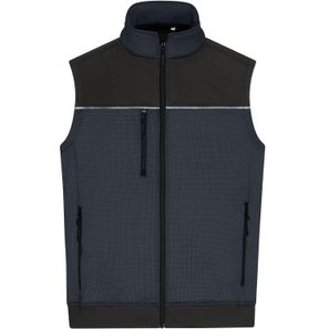 Hybrid Workwear Vest - Robuste Weste mit dezentem Druck im Materialmix