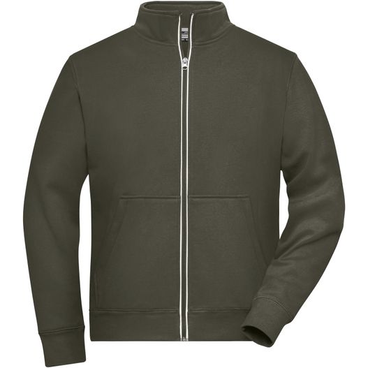 Men's Doubleface Work Jacket - SOLID - - Funktionelle Jacke mit Stehkragen und Kängurutasche (Bild 1)