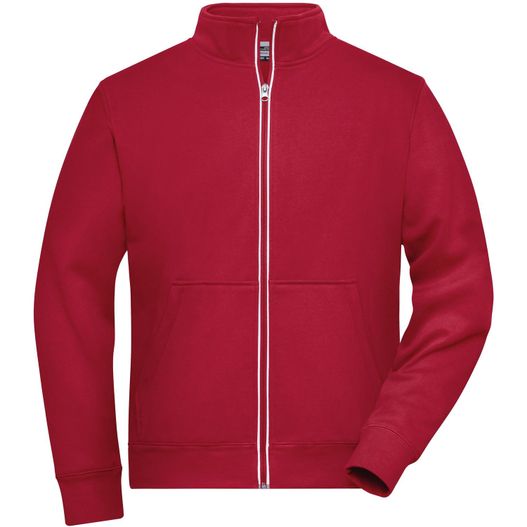 Men's Doubleface Work Jacket - SOLID - - Funktionelle Jacke mit Stehkragen und Kängurutasche (Bild 1)