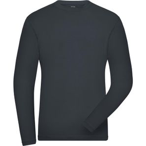 Men's BIO Stretch-Longsleeve Work - SOLID - - Langarm Shirt aus weichem Elastic-Single-Jersey