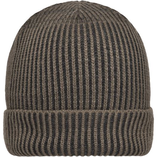 Ribbed Beanie - Aparte Strickmütze mit Krempe (Bild 1)
