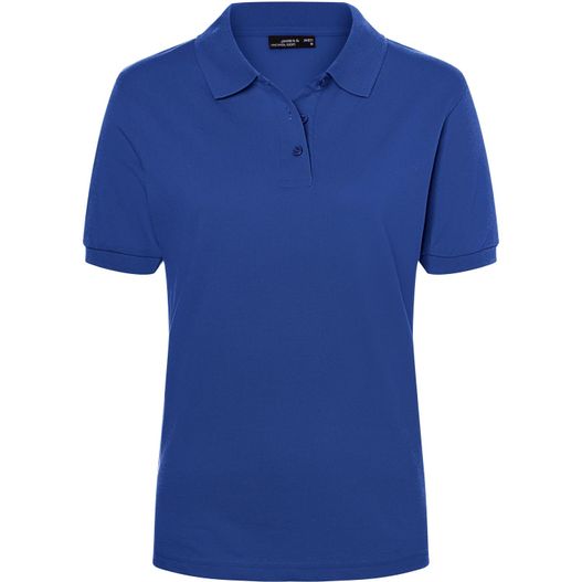 ein frauenblaues poloshirt Classic Polo Ladies - Hochwertiges Polohemd mit Armbündchen (Bild 1)