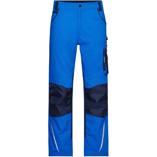 eine blaue hose mit schwarzen und grauen details Workwear Pants - STRONG - - Spezialisierte Arbeitshose mit funktionellen Details (Bild 1)