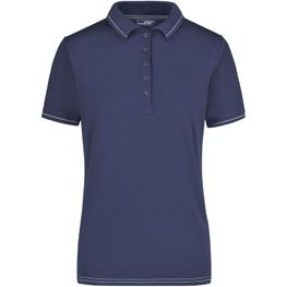 Ladies' Elastic Polo - Hochwertiges Poloshirt mit Kontraststreifen