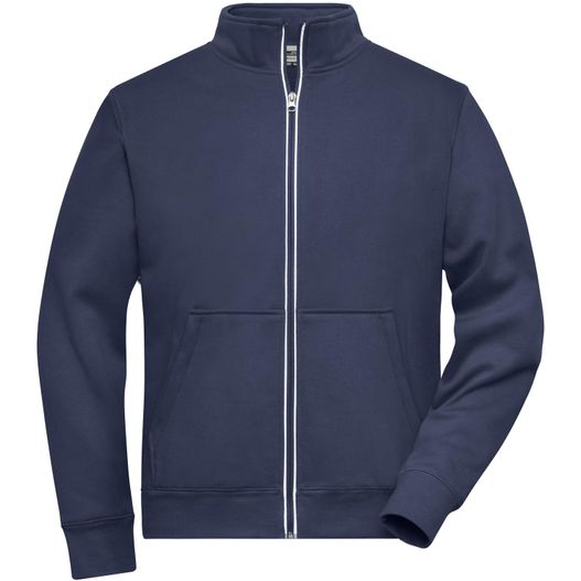 Men's Doubleface Work Jacket - SOLID - - Funktionelle Jacke mit Stehkragen und Kängurutasche (Bild 1)