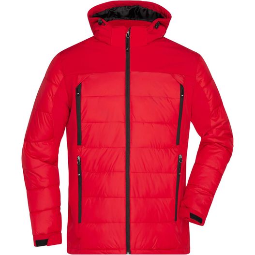 Men's Outdoor Hybrid Jacket - Thermojacke in attraktivem Materialmix (Bild 1)