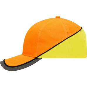 Neon-Cap - Funktionelles 6 Panel Cap in auffälligen Neonfarben