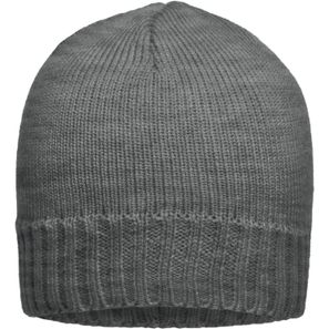 Rib-Beanie - Enganliegende Strickmütze mit geripptem Rand
