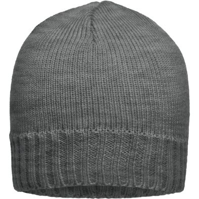 Rib-Beanie - Enganliegende Strickmütze mit geripptem Rand