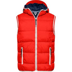 Men's Maritime Vest - Modische Steppweste mit angeschnittener Kapuze