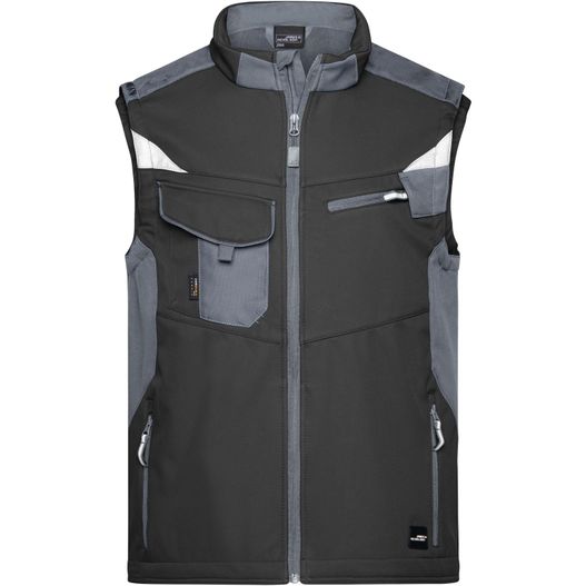 Workwear Softshell Vest - STRONG - - Professionelle Softshellweste mit hochwertiger Ausstattung (Bild 1)