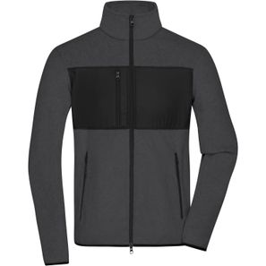 Men's Fleece Jacket - Fleecejacke im Materialmix
