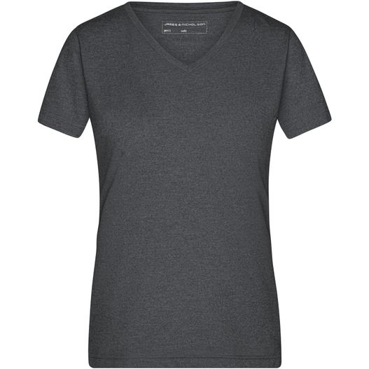 Ladies' Heather T-Shirt - Modisches T-Shirt mit V-Ausschnitt (Bild 1)