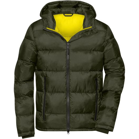 Men's Padded Jacket - Gesteppte Winterjacke aus recyceltem Polyester mit sorona®AURA Wattierung (Bild 1)