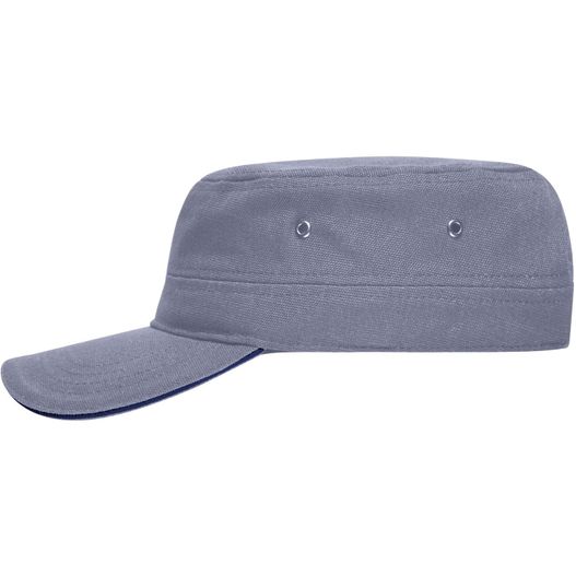 Military Sandwich Cap - Sandwich Cap im Military-Stil aus robustem Baumwollcanvas (Bild 1)