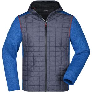 Men's Knitted Hybrid Jacket - Strickfleecejacke im stylischen Materialmix