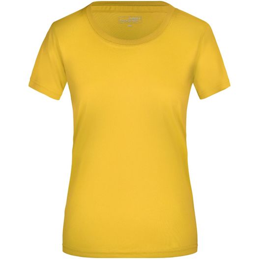 ein frauen gelb t - shirt Ladies' Active-T - Funktions T-Shirt für Freizeit und Sport (Bild 1)