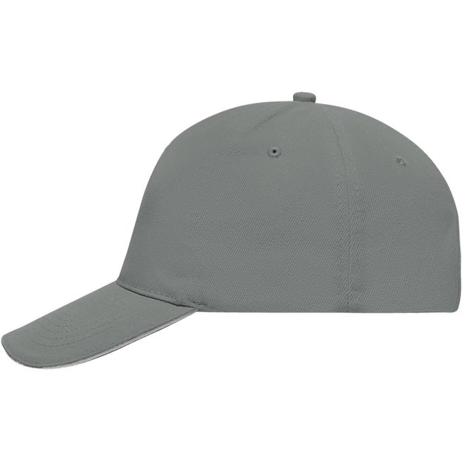 5 Panel Sandwich Cap - 5 Panel Cap mit kontrastfarbigem Sandwich