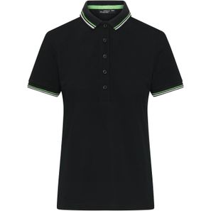 Ladies' Polo - Klassisches Polo mit Kontraststreifen an Kragen und Armbündchen in Piqué-Qualität