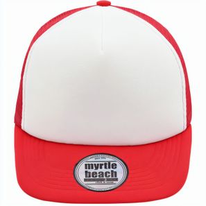 5 Panel Flat Peak Cap - 5 Panel Mesh Cap mit flachem Schild