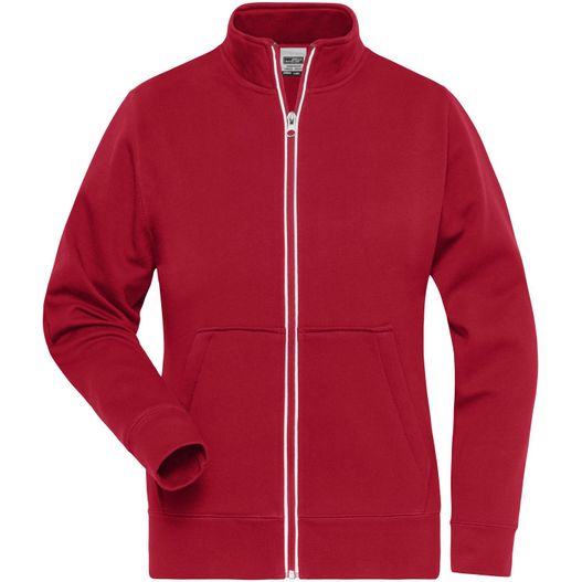 Ladies' Doubleface Work Jacket -  SOLID - - Funktionelle Jacke mit Stehkragen und Kängurutasche (Bild 1)