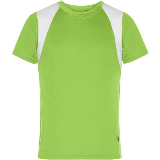 ein grünes und weißes hemd mit einem weißen oberteil Running-T Junior - Atmungsaktives Laufshirt (Bild 1)