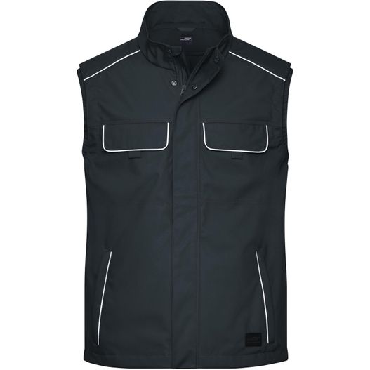 Workwear Softshell Light Vest - SOLID - - Professionelle, leichte Softshellweste im cleanen Look mit hochwertigen Details (Bild 1)