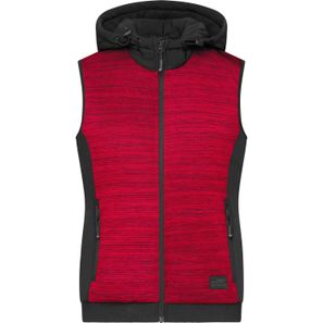 Ladies' Padded Hybrid Vest - Wattierte Strickfleece Weste im attraktiven Materialmix