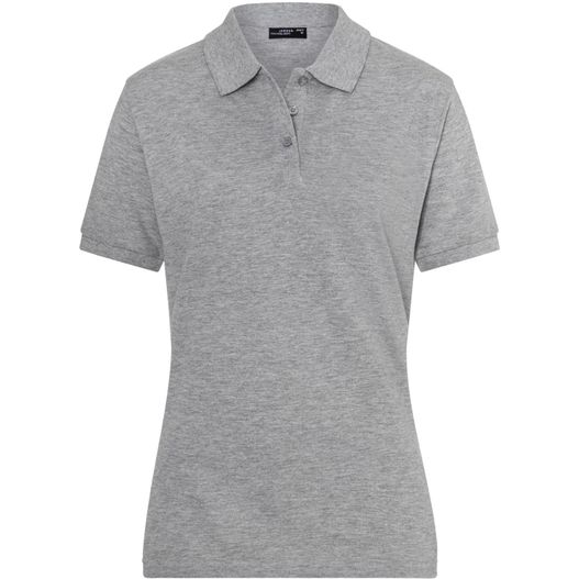 ein frauen graues poloshirt Classic Polo Ladies - Hochwertiges Polohemd mit Armbündchen (Bild 1)