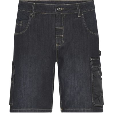 Workwear Stretch-Bermuda-Jeans - Kurze Jeans-Hose mit vielen Details