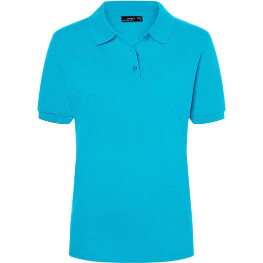türkisfarbenes poloshirt für frauen Classic Polo Ladies - Hochwertiges Polohemd mit Armbündchen (Bild 1)