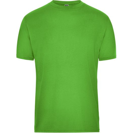 ein grünes t-shirt auf weißem hintergrund Men's BIO Workwear T-Shirt - Strapazierfähiges und pflegeleichtes T-Shirt (Bild 1)