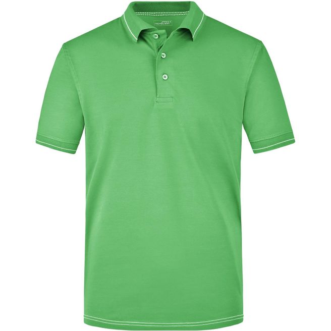 Produktabbildung Men's Elastic Polo - Hochwertiges Poloshirt mit Kontraststreifen Men's Elastic Polo - Hochwertiges Poloshirt mit Kontraststreifen