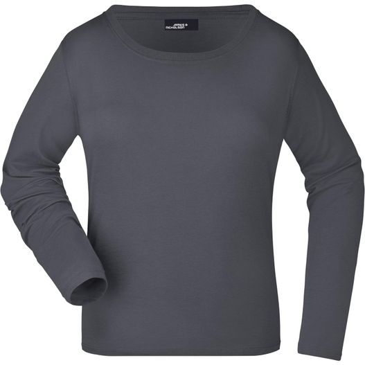 Ladies' Shirt Long-Sleeved Medium - Langarm T-Shirt aus Single Jersey (Bild 1)