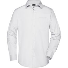 Men's Business Shirt Long-Sleeved - Klassisches Shirt aus strapazierfähigem Mischgewebe