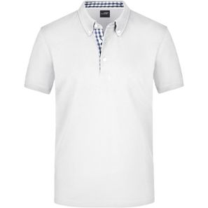 Men's Plain Polo - Polo mit Button-Down Kragen