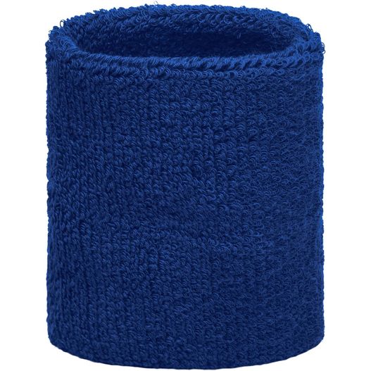 ein blaues schweißband mit weißem hintergrund Terry Wristband - Armschweißband aus weichem Frottee (Bild 1)
