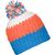 Crocheted Cap with Pompon - Angesagte 3-farbige Häkelmütze mit Pompon (Bild 3)