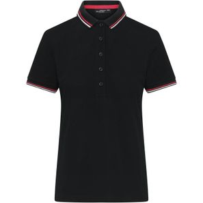 Ladies' Polo - Klassisches Polo mit Kontraststreifen an Kragen und Armbündchen in Piqué-Qualität
