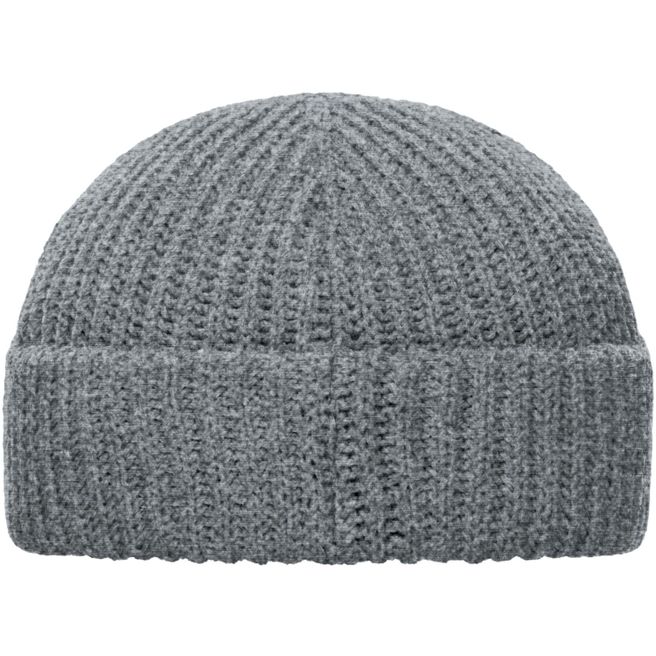 Fisherman Beanie - Modische Strickmütze mit Umschlag