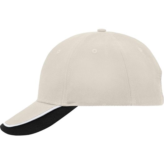 Half-Pipe Sandwich Cap - 6 Panel Cap mit extravaganter, dreifarbiger Sandwich-Lösung (Bild 1)