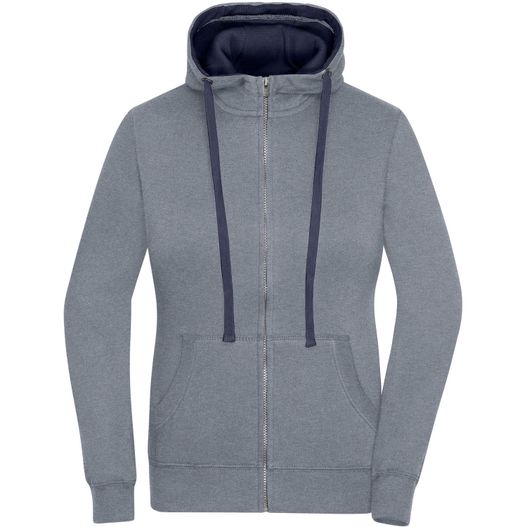 Ladies' Lifestyle Zip-Hoody - Sweatjacke mit Reißverschluss und Kapuze (Bild 1)