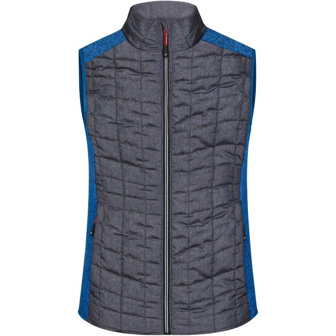 Ladies' Knitted Hybrid Vest - Weste im stylischen Materialmix